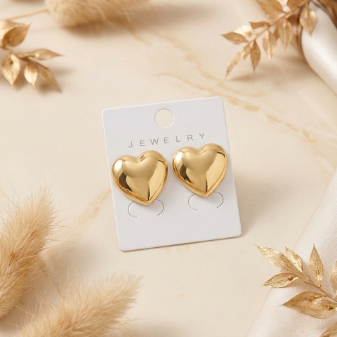 Heart Stud Earrings 💛