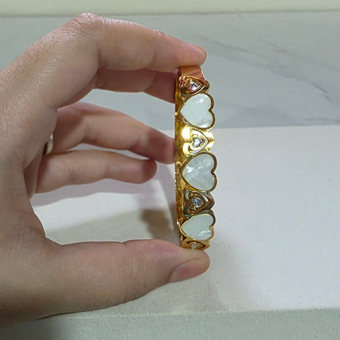 Amora white Heart bracelet