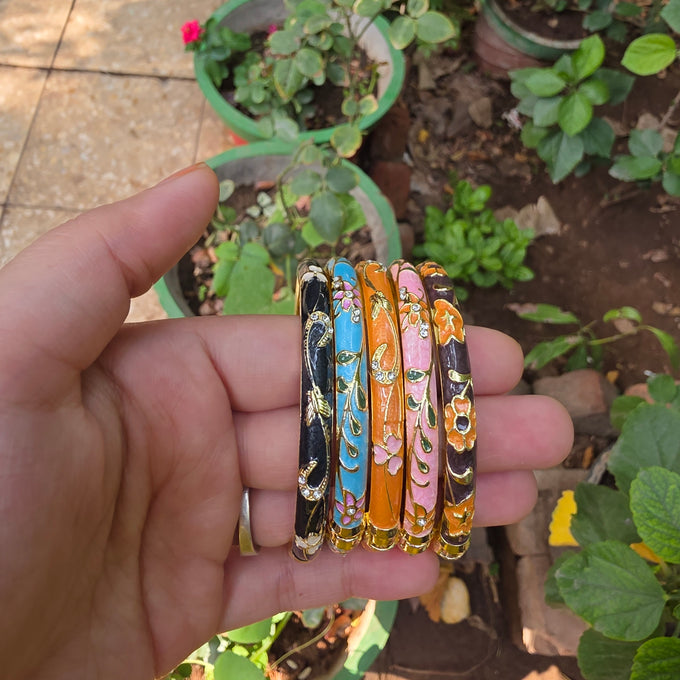 Enamel bangles