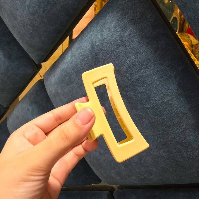 Minimalist Luxe Rectangular Claw Clips