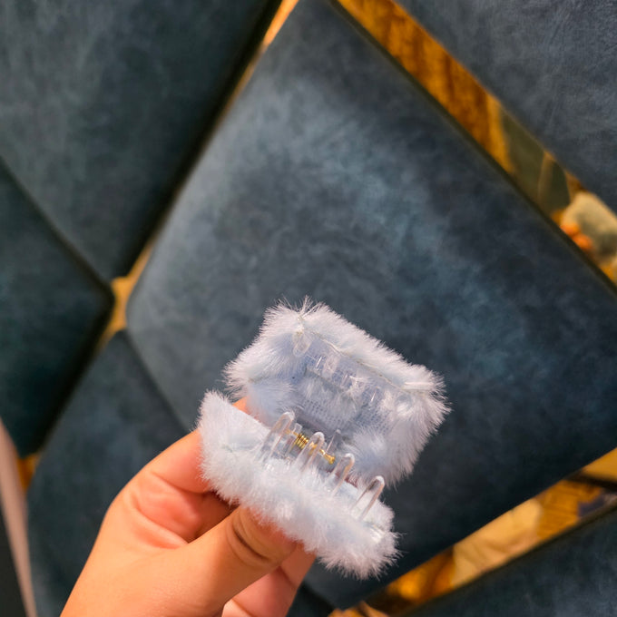 Fluffy Fur Hair Clips
