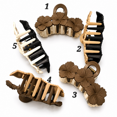 Bloom Luxe Floral Claw Clip
