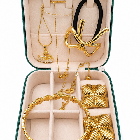 Anti-tarnish jewellery Gift box-Free organiser (5 items)designs 2
